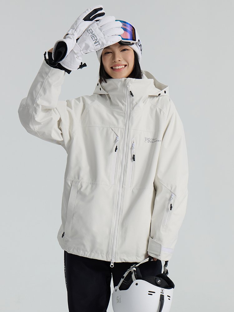 Coldelement Skisuit Female 3L Waterproof Slippers Professional loose coats with male ski coats