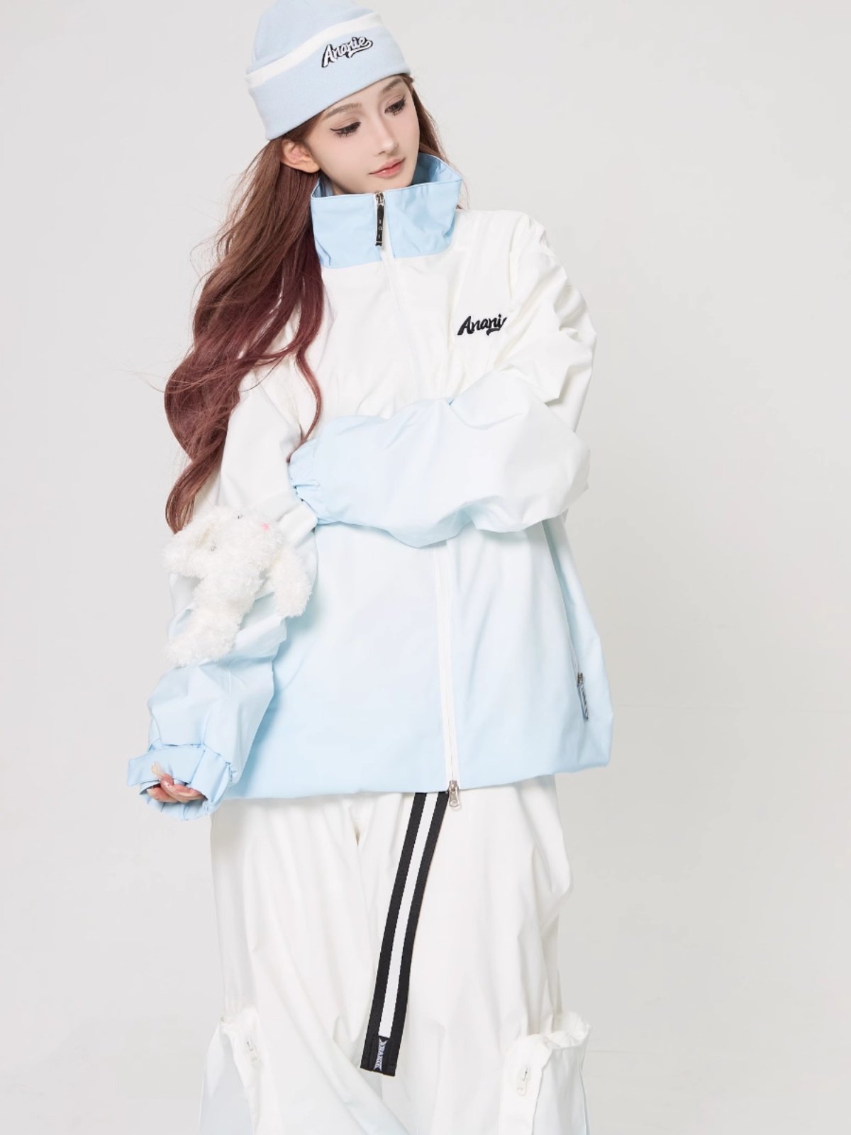 ANANIE OFFICIALLY AUTHORIZED A GRADUAL 3L ICE CREAM SKI SUIT FOR MEN AND WOMEN WITH A VELVET SUIT TO KEEP THEM WARM