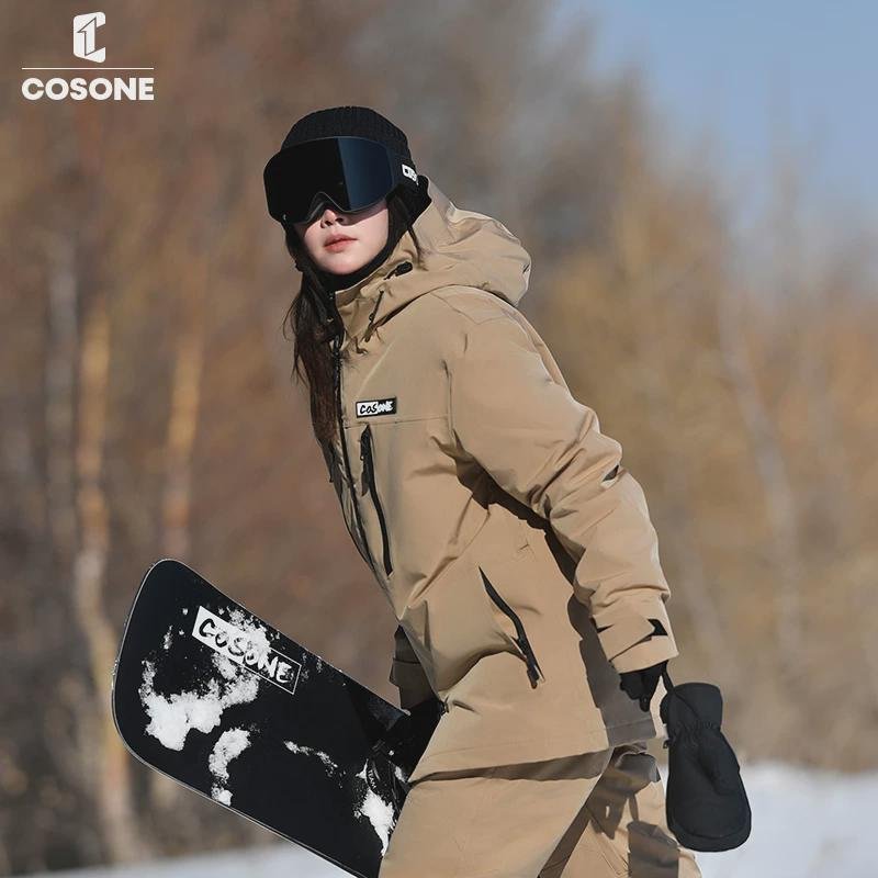 COSONE'S GIRL-SKINNER, DOUBLE-SKINNED SKI JACKET, WINDPROOF, WATERPROOF SKI SUIT