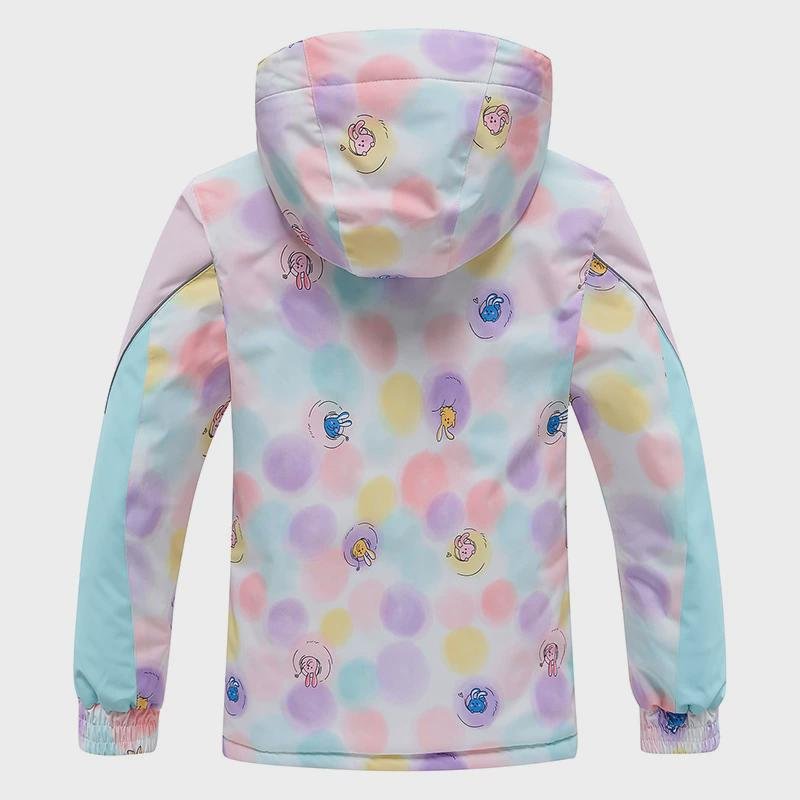 New money for a child skiing suit for a girl in a winter, wind-proof, water-heating, single-board, two-board ski suit