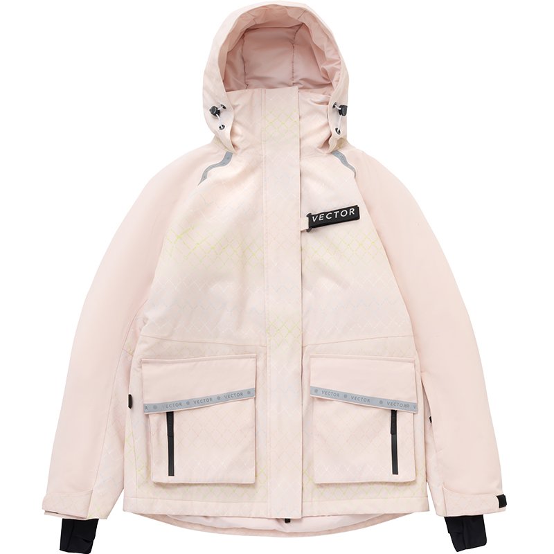 VECTOR FOR A MAN WHO CAN SKATING WITH A TAN COAT FOR A GIRL IN A SKI SUIT