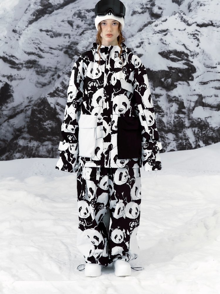 Warm-stamping velvet and waterproof, wet-air-to-air ski suit with thongs and tweeds on a single plate