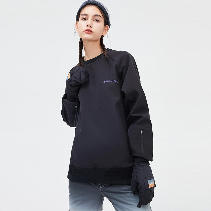 Ski jacket, wind-proof, two-skinned ski shirts, white ski shirts and velvet thongs