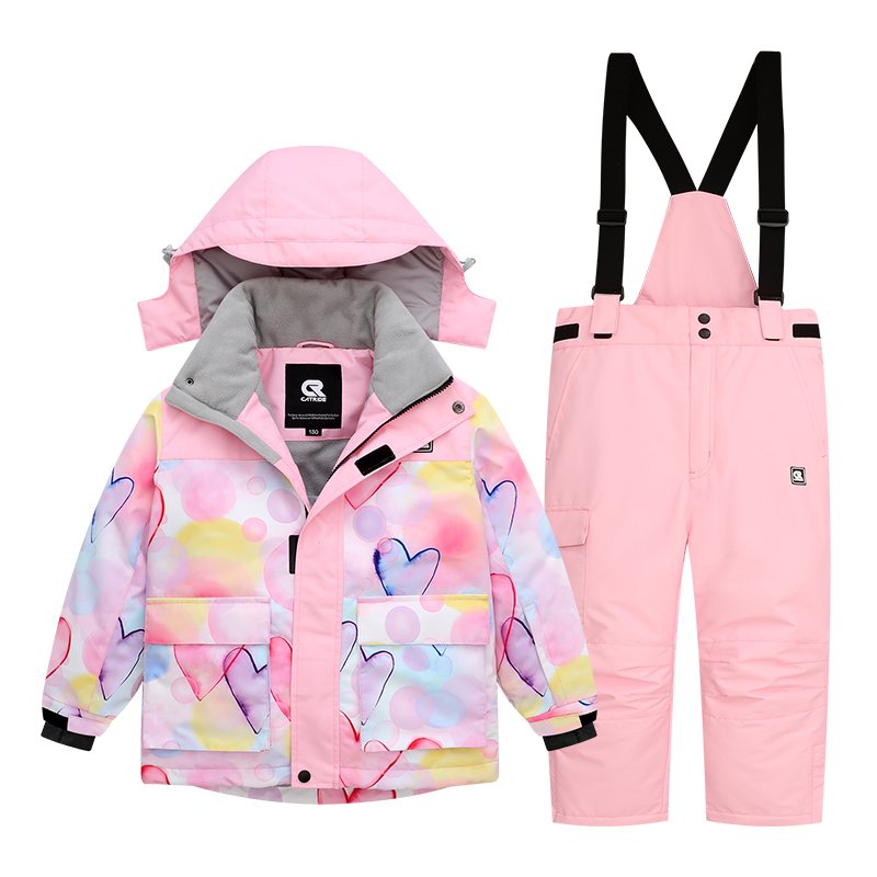CHILDREN'S SKIING SUIT WITH GIRLS AND BOYS SINGLE-BOARD A DOUBLE-BOARD WATER AND HEATING EQUIPMENT