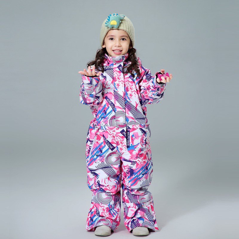children ' s skiing suitsd girls and boys with outdoor water protection and velvet baby ski equipment for winter