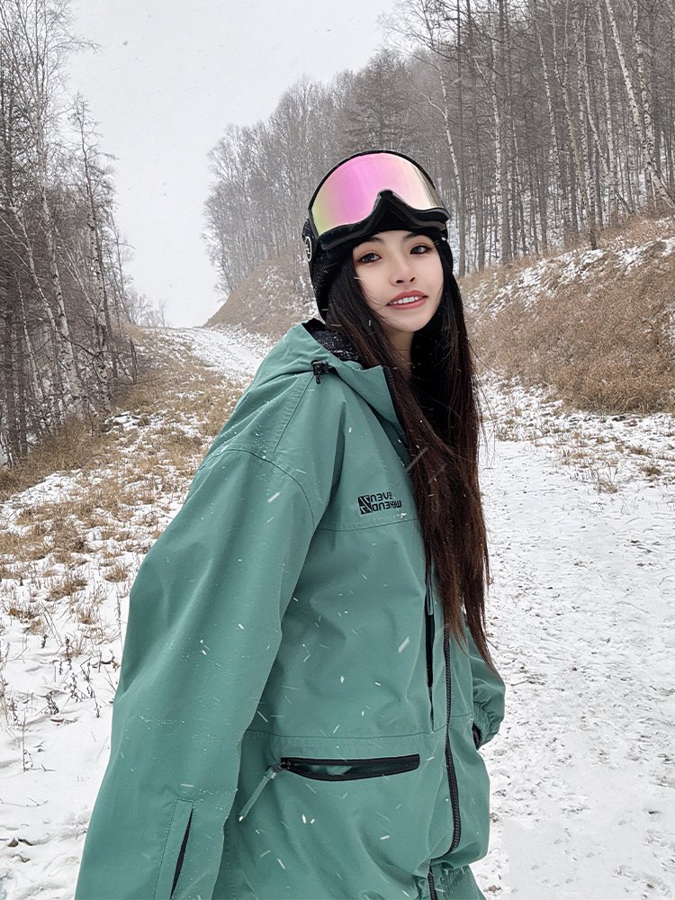 Sevenweekend's ski suit for a man's single-skinned snowpants with a grinder-resistant wind and water-proof shaving suit