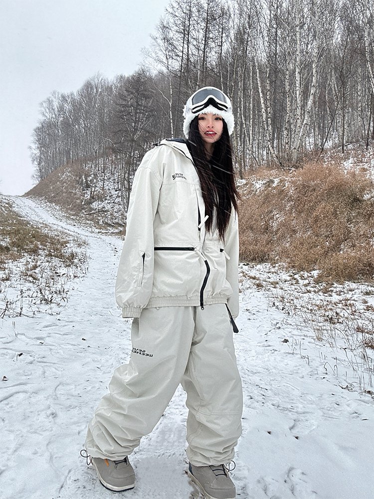 Sevenweekend's ski suit for a man's single-skinned snowpants with a grinder-resistant wind and water-proof shaving suit