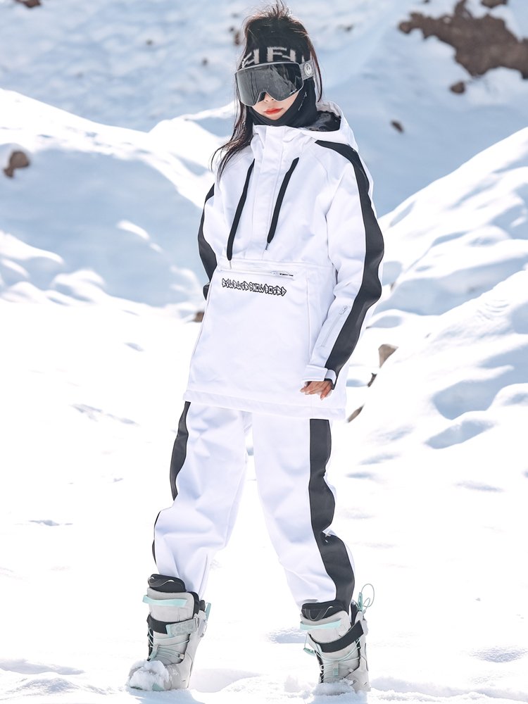 2024 new ski suit for women, double-board outdoor waterproof and windproof ski pants, winter