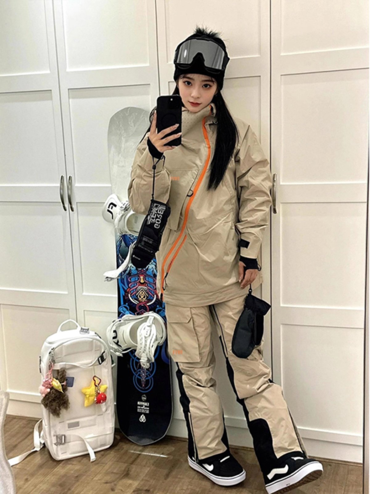 FYUT OUTDOOR SKI SUIT, WATERPROOF AND AIRPROOF COAT, 2024 AUTUMN WINTER, NEW MEN AND WOMEN SKIING BACKWEAR