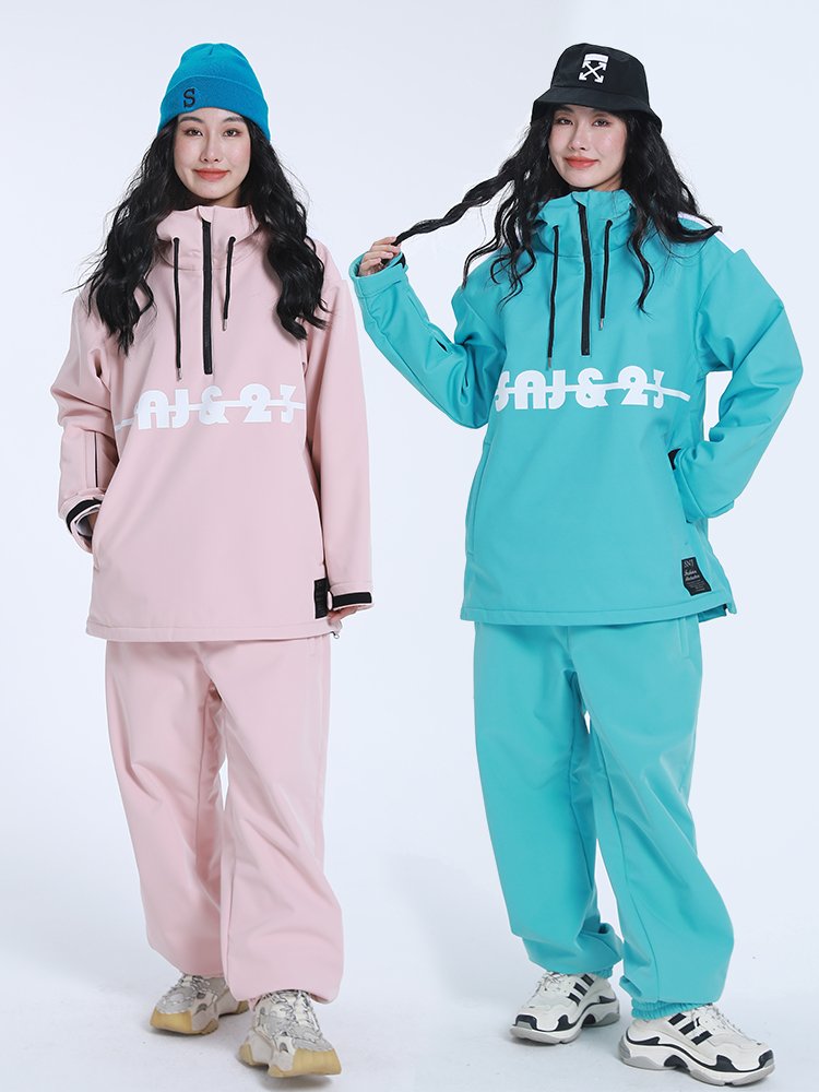 Skisuits for women and men with a single-skinned snowsuit with a warmer and thicker windproof outdoor skiing equipment