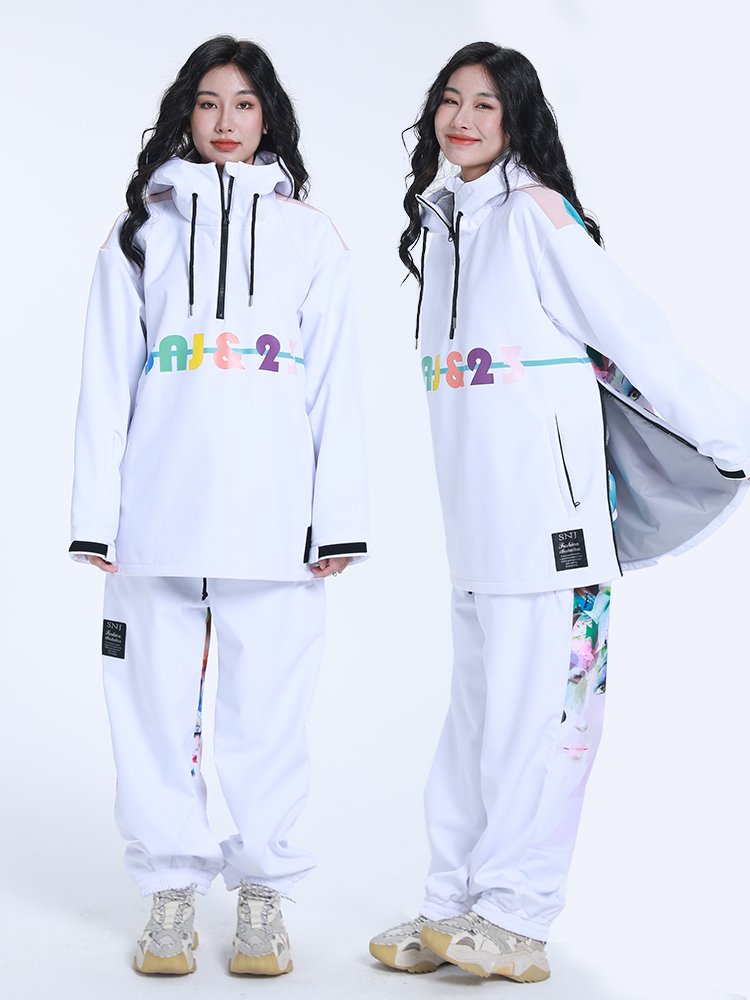 Skisuits for women and men with a single-skinned snowsuit with a warmer and thicker windproof outdoor skiing equipment