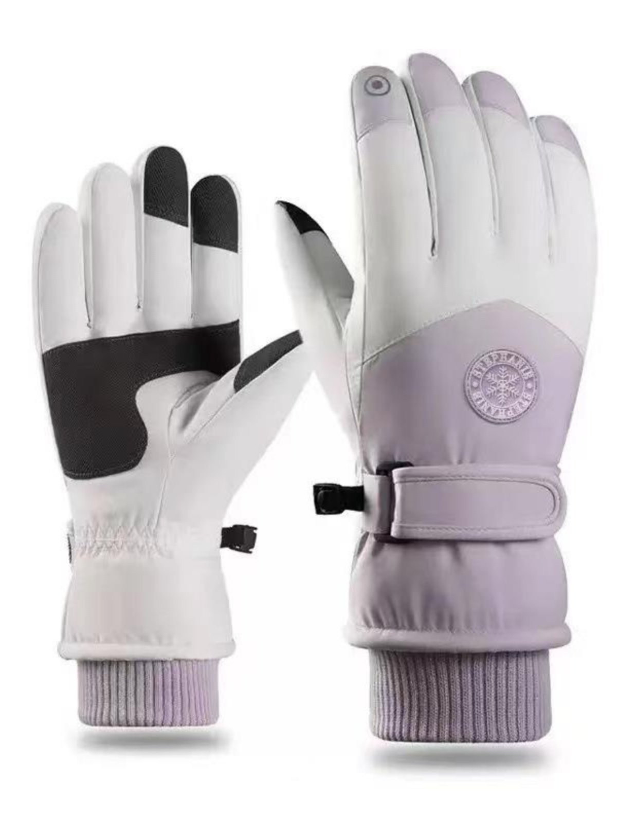 Winter ski gloves with velvet and velvet, ride waterproof and cold outside