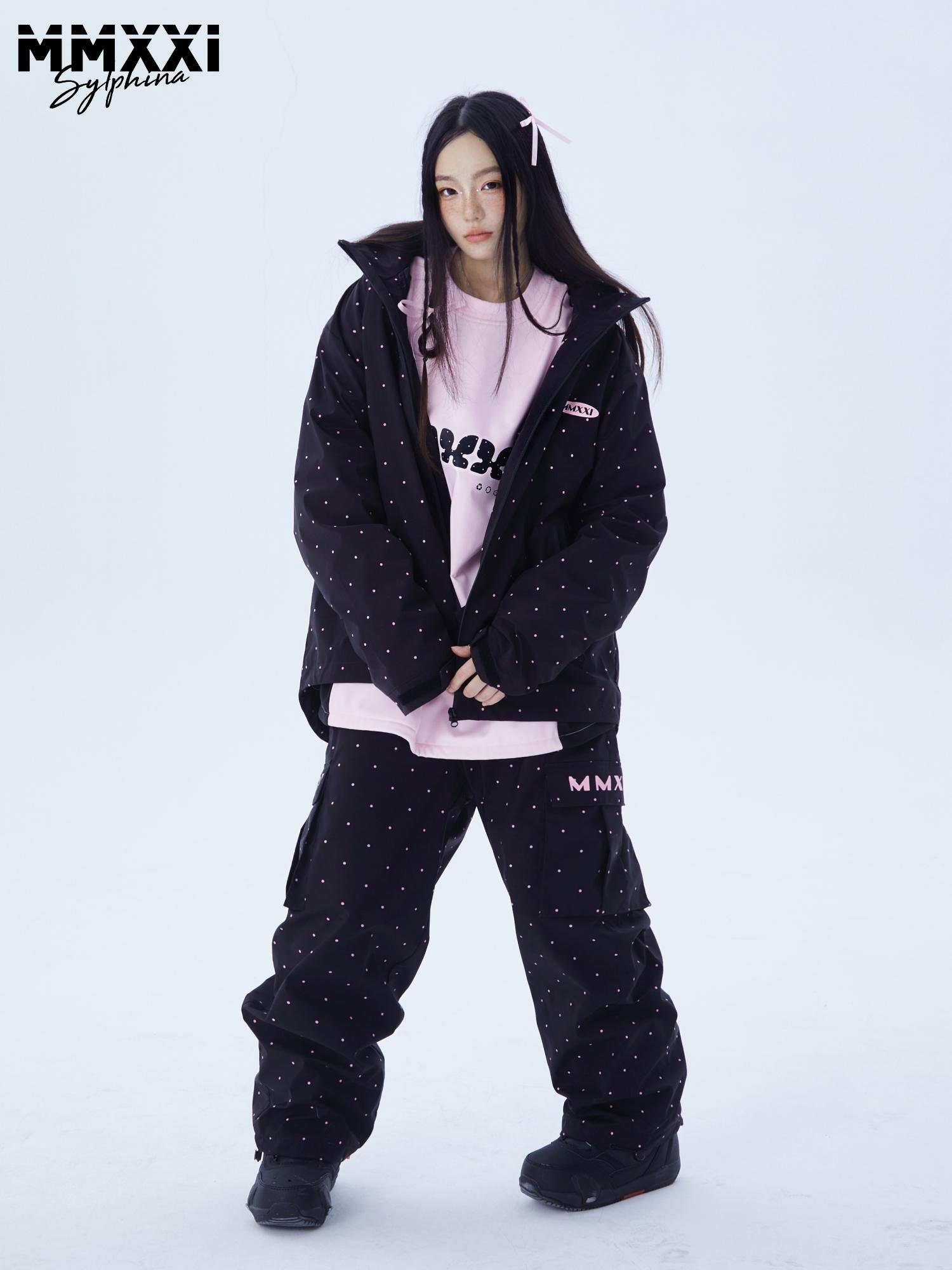 9/8 for the "Fancy Plan" pink ski suit, waterproof top and cute ski pants