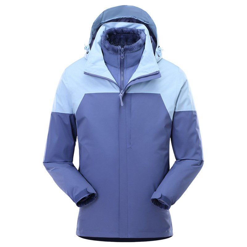 Two new ski suits for men and women in the fall and winter can be detached from the outdoors, three-and-a-long wind-proof-water-to-mountain
