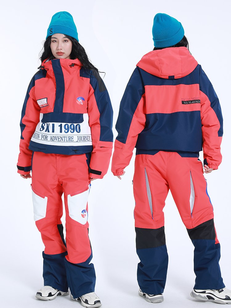 itvt double-board ski suit for female and male professional outdoor ski shirts with thick windproof and warmer shirts