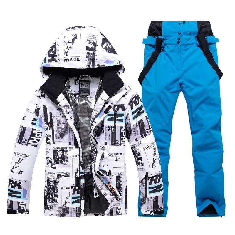 Cross-border electrician ski suit with male windproof, waterproof, water-heating, two-board ski pants