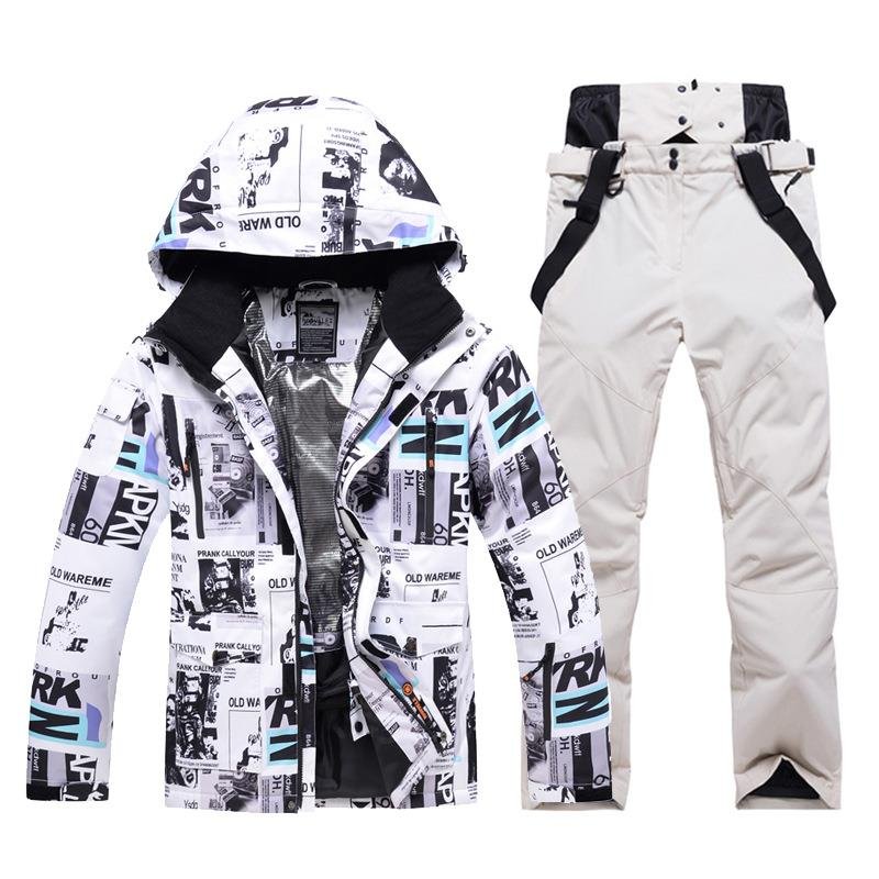 Cross-border electrician ski suit with male windproof, waterproof, water-heating, two-board ski pants