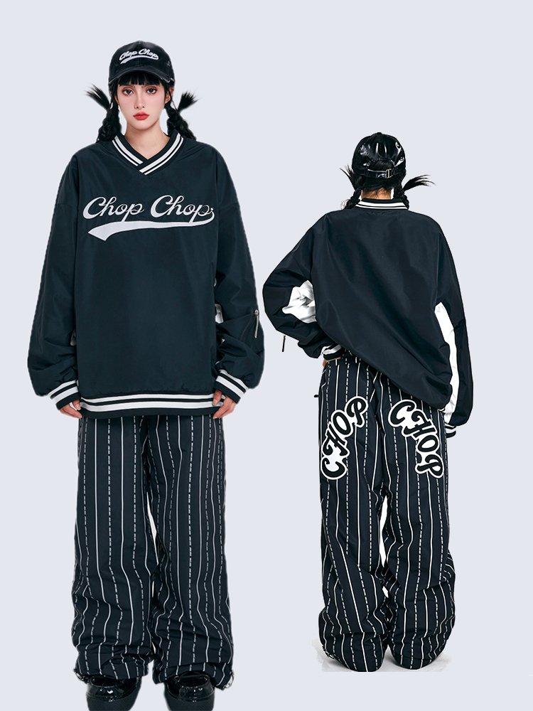 23-24 CHOPCHOP NEW SKI SUIT, WOMEN'S SINGLE-BOARD WARMER AND THICKER, BASEBALL SUIT
