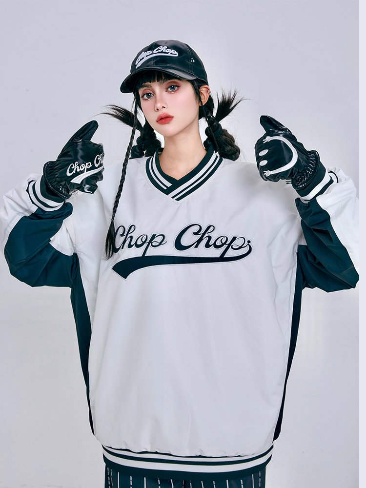 23-24 CHOPCHOP NEW SKI SUIT, WOMEN'S SINGLE-BOARD WARMER AND THICKER, BASEBALL SUIT