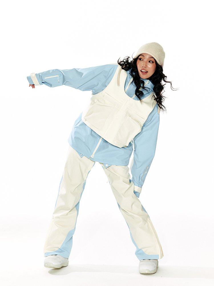 LITAN, BLUE TWO-SKINNER WINDPROOF AND WATERPROOF SUIT