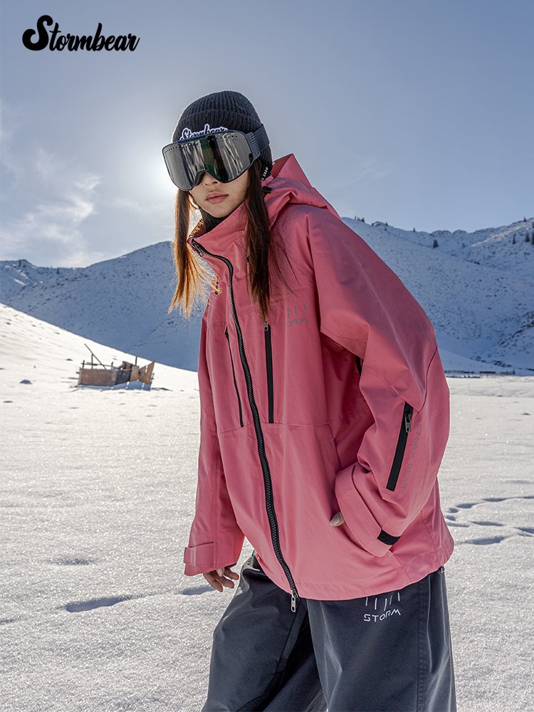Storm Bear Single 3L glider ski suit for women and men with thicker American coats and cotton