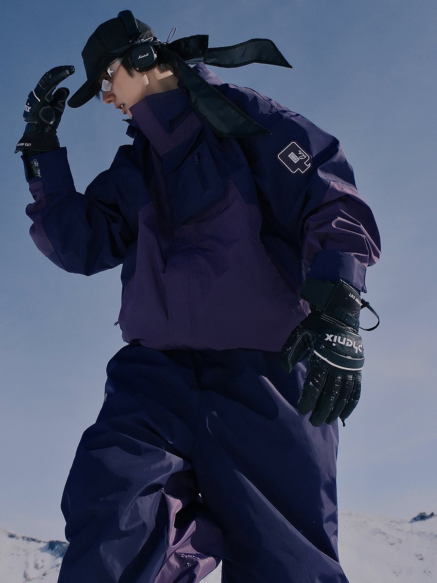 QLeo Skisuit for a man's tweezer, 3L tweezer-resistant twirl, wearing a waterproof shaving suit