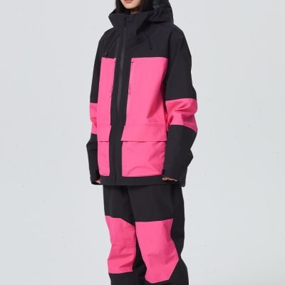 A long white hill skiing suit for rental, a spicy American powdered suit, windproof waterproof