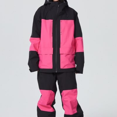 A long white hill skiing suit for rental, a spicy American powdered suit, windproof waterproof