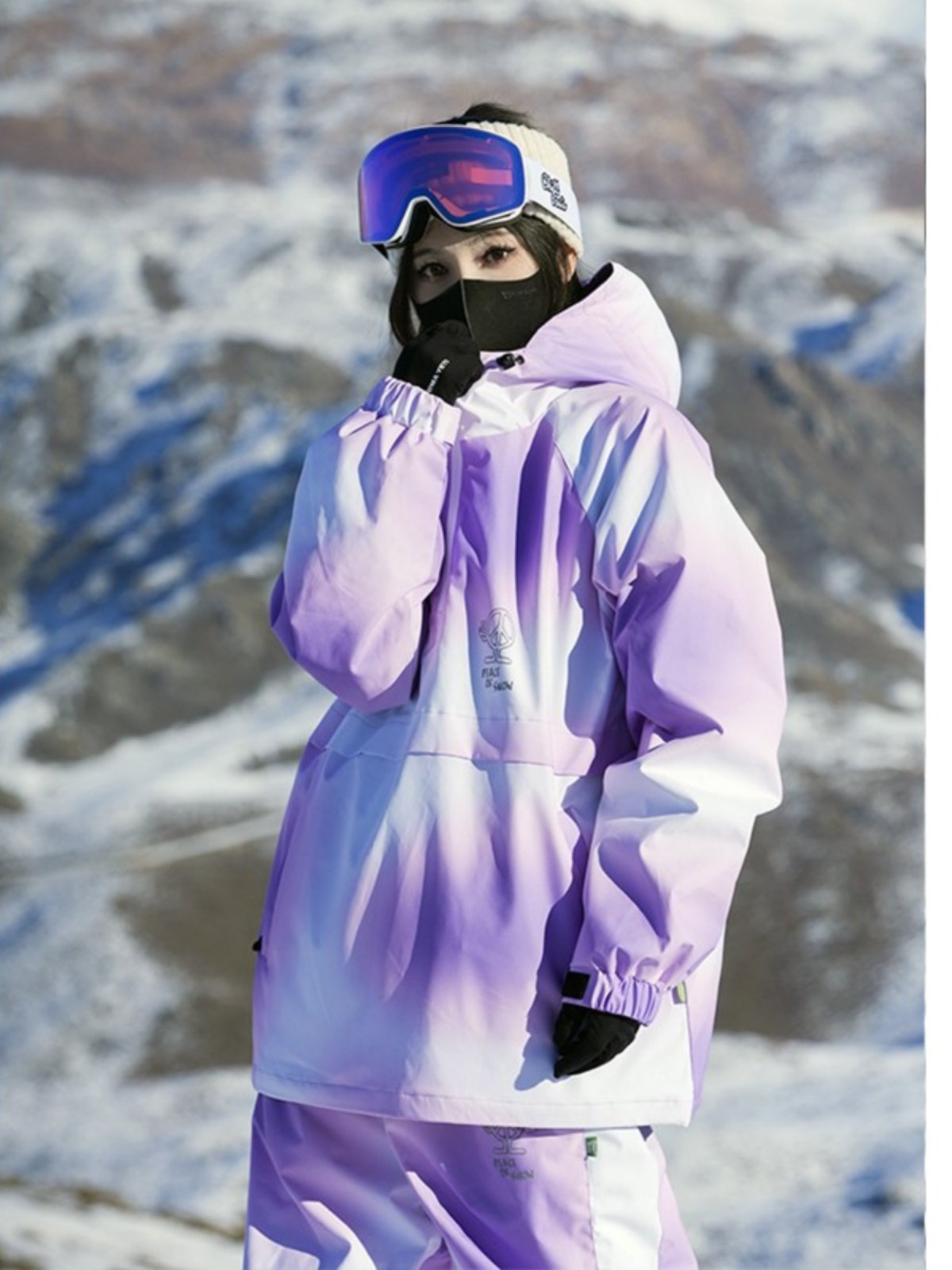 John Snow's new double-board ski suit for a girl's best friend