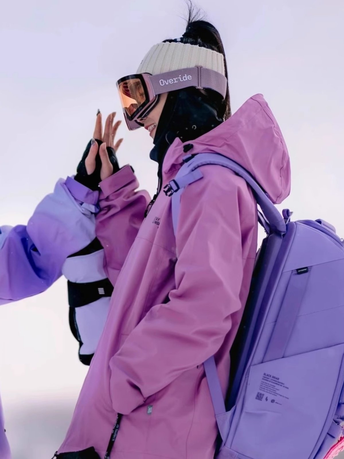 John Snow's new double-board ski suit for a girl's best friend