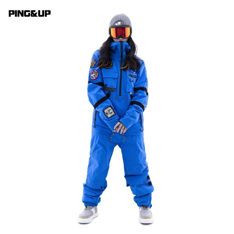 PINGUP, SKI SUIT, NEW WINTER GIRL, WIND-PROOF, WATER-PROOF, SNOW-SKINNED, MAN-SKINNED