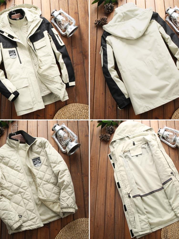 Semirson's Tweedy-Standing Korea Triple removes two waterproof ski suits