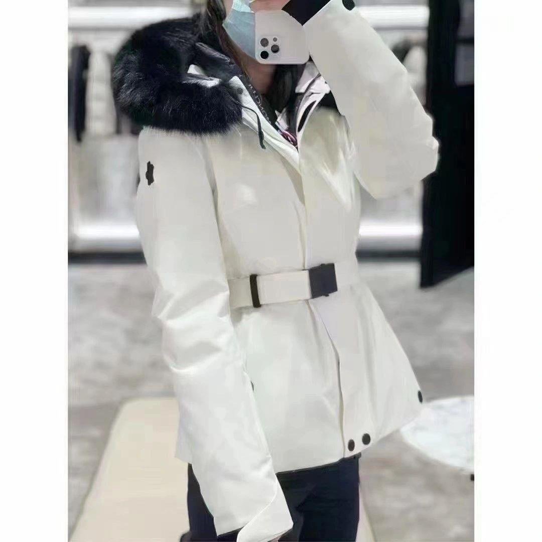 Moncler/skin-skin-skin-skin jacket in a long hat-and-fowl coat
