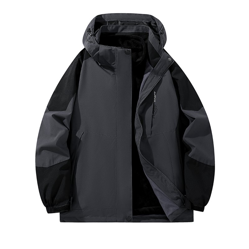 Three-and-a-man, 2024 new windproof and waterproof coats for a couple in a hiking suit