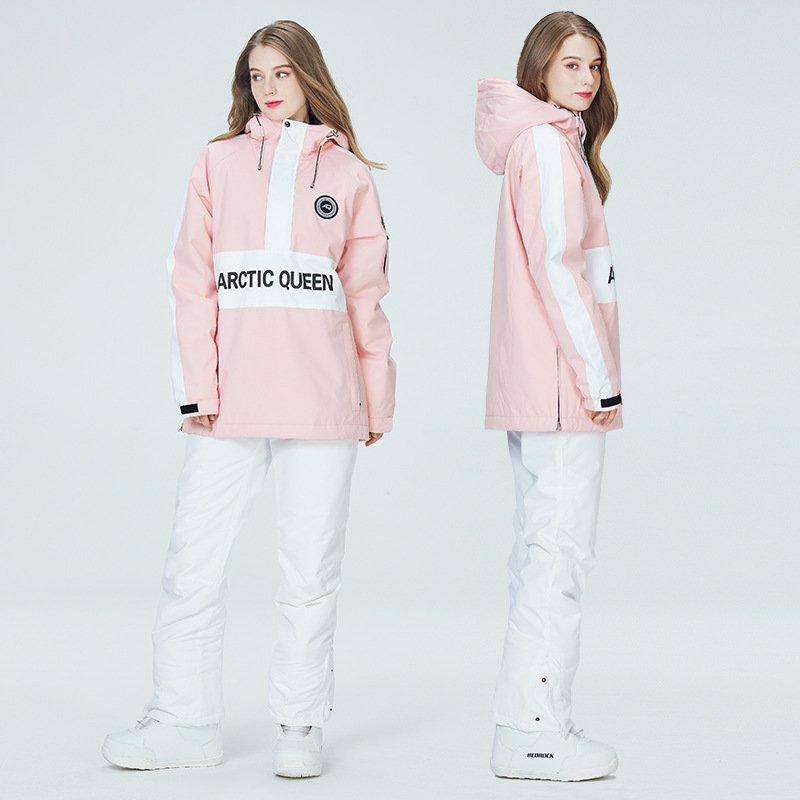 Ski hoodie, skating suit for a woman in a couple's skating suit