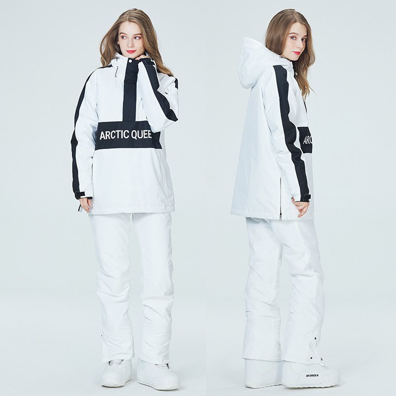 Ski hoodie, skating suit for a woman in a couple's skating suit