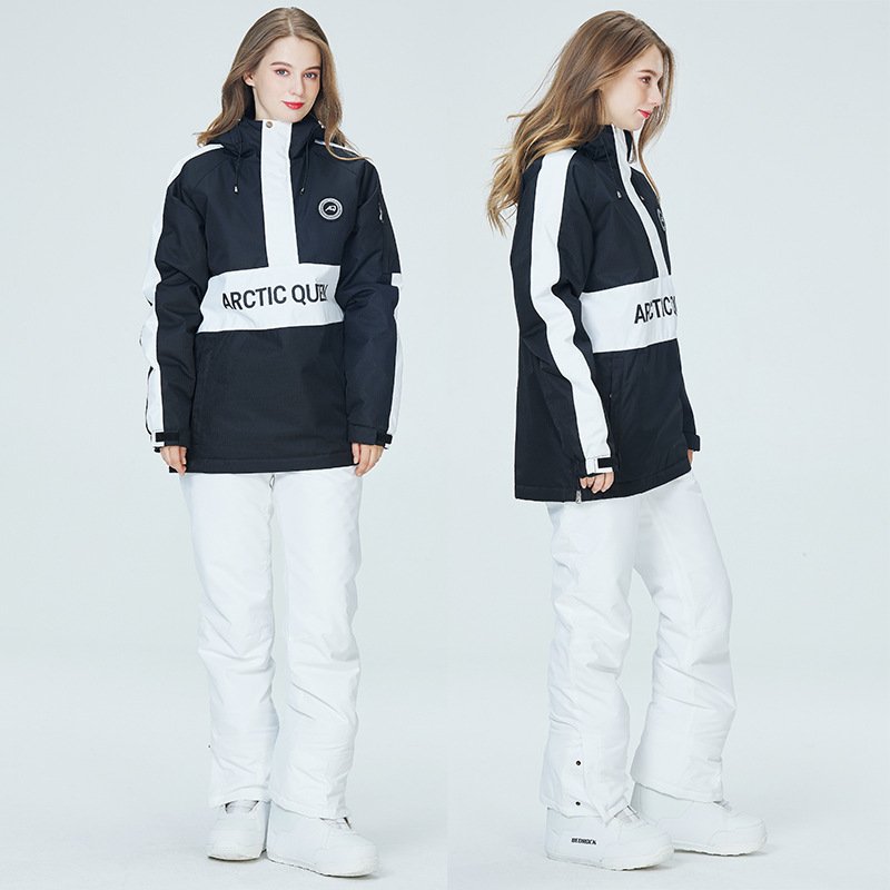 Ski hoodie, skating suit for a woman in a couple's skating suit