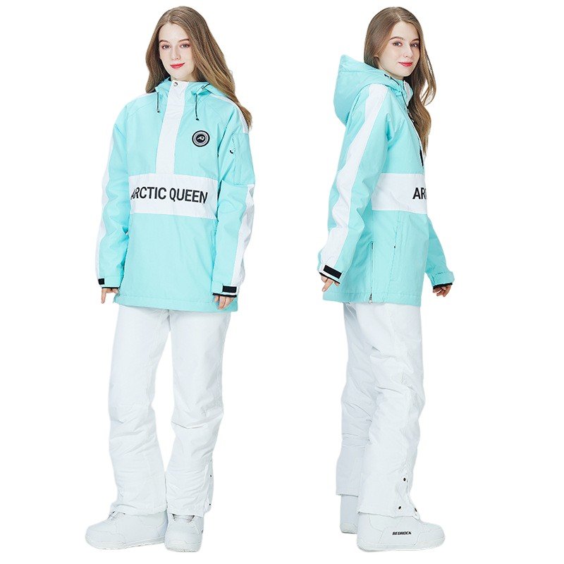 Ski hoodie, skating suit for a woman in a couple's skating suit