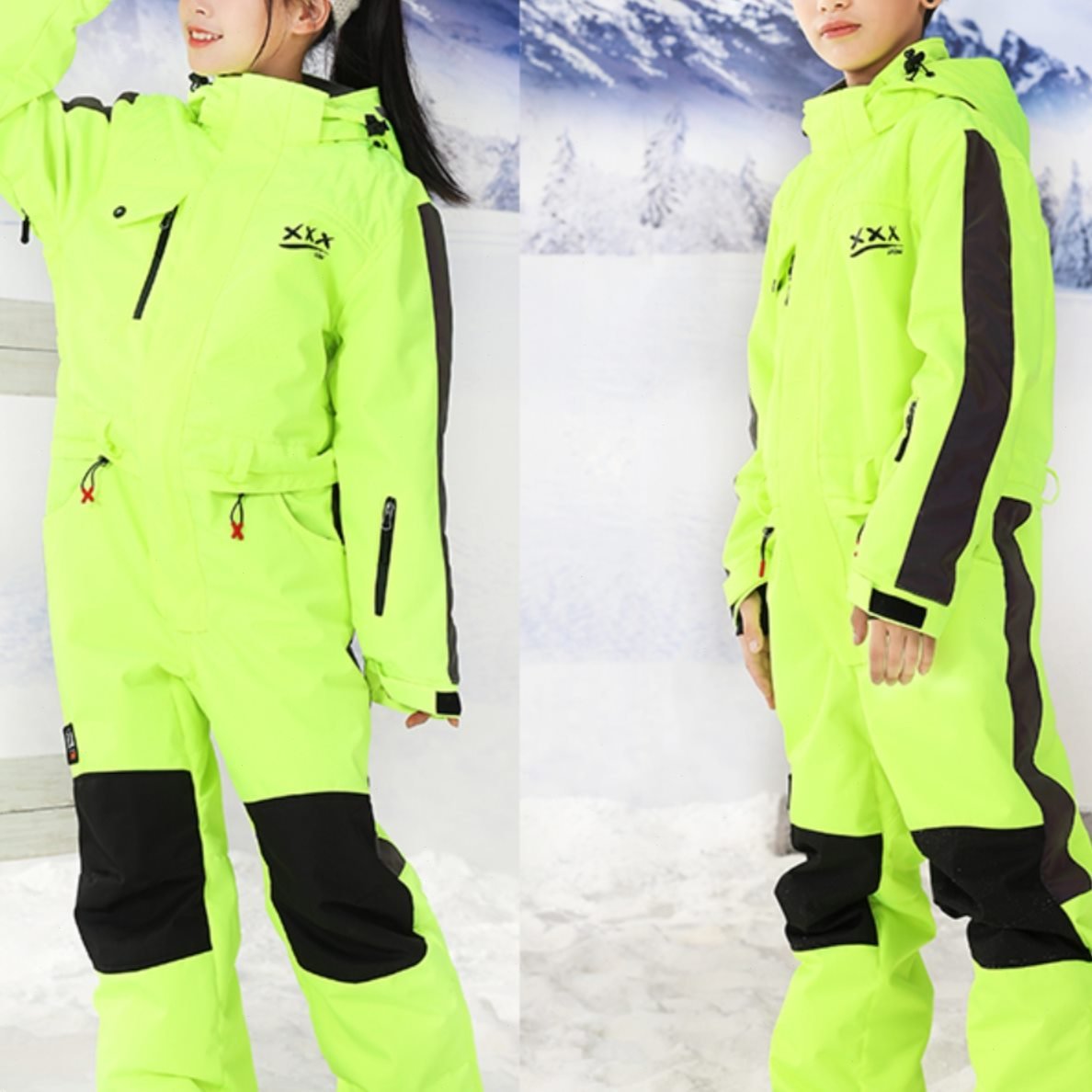 XXXsnow new XXXsnow with cotton children's skiing suit and SWAT children's waterproof 15K ski clothes, men and women