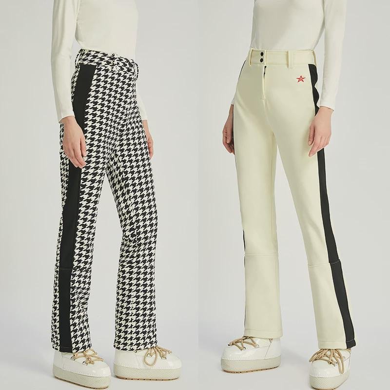 Ski carver tweeds with velvet, two-board, single-board ski suit with long legs and thin incoherence