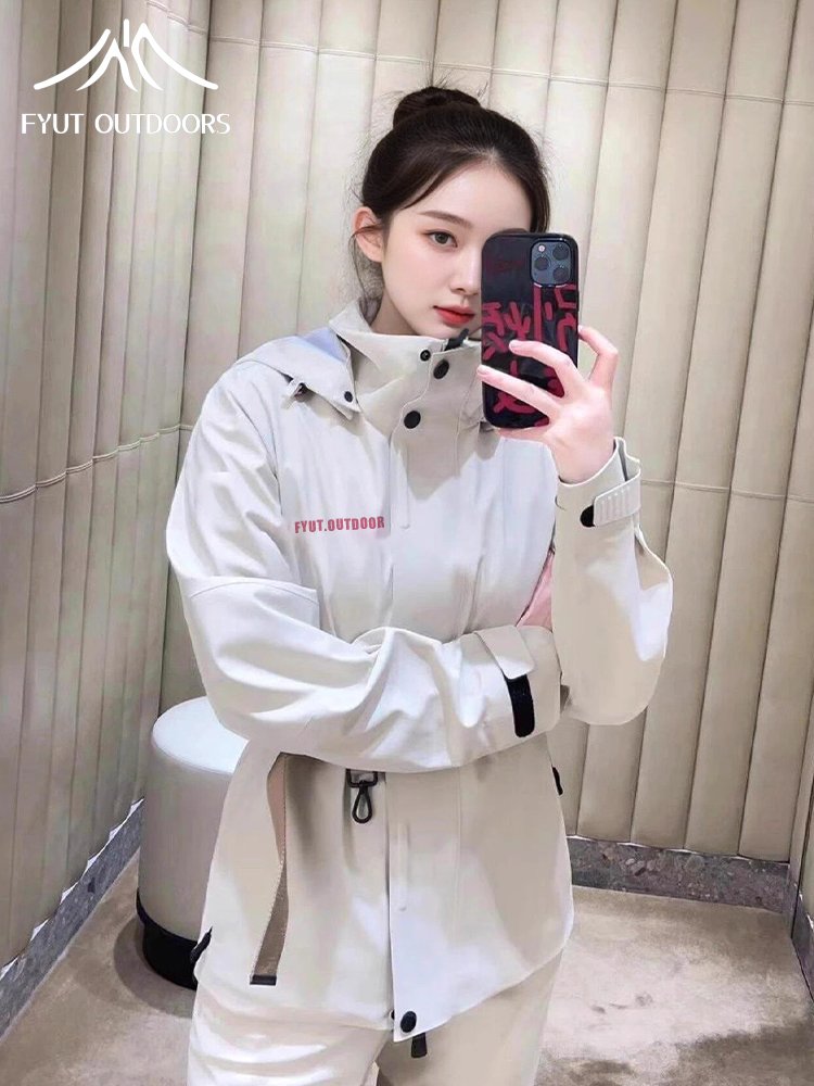 FYUT EXTERIOR SKI SUIT, WATER-RESISTANT AIR-TO-HEATING WAIST COAT, 2024 AUTUMN FEMALE HIKING SPORTS UNIFORM