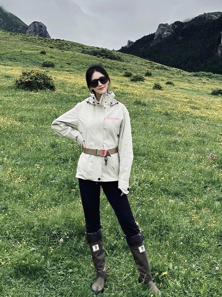FYUT EXTERIOR SKI SUIT, WATER-RESISTANT AIR-TO-HEATING WAIST COAT, 2024 AUTUMN FEMALE HIKING SPORTS UNIFORM