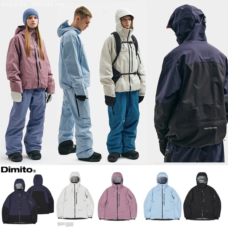 2324 DIMITO KOREAN SKI SUIT DOUBLE-BOARD MALE AND FEMALE WATER-PROTECTED JACKET VTX 3L SKI PANTS