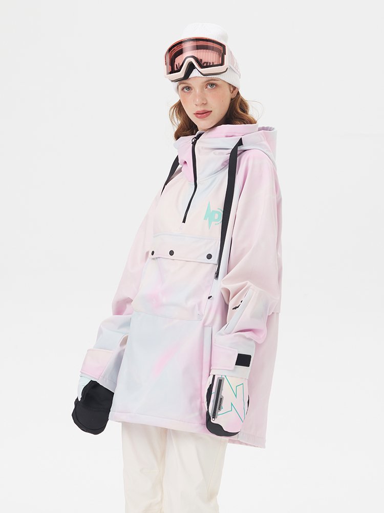 Nobaday autumn and winter new men and women with a single ski suit with a waterproof, gas-proof hoodie to keep warm