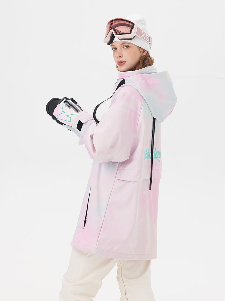 Nobaday autumn and winter new men and women with a single ski suit with a waterproof, gas-proof hoodie to keep warm