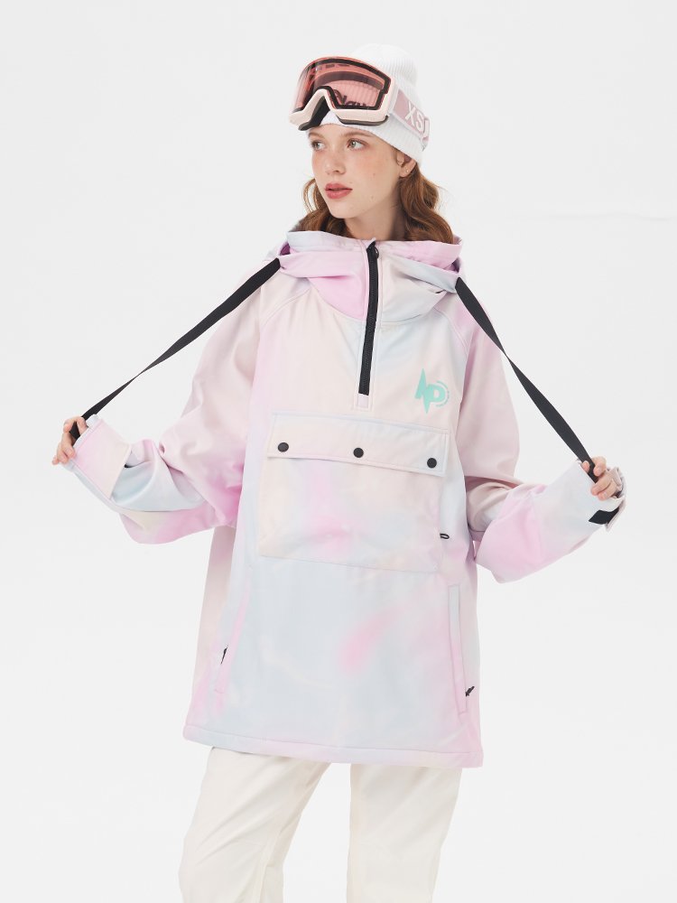 Nobaday autumn and winter new men and women with a single ski suit with a waterproof, gas-proof hoodie to keep warm