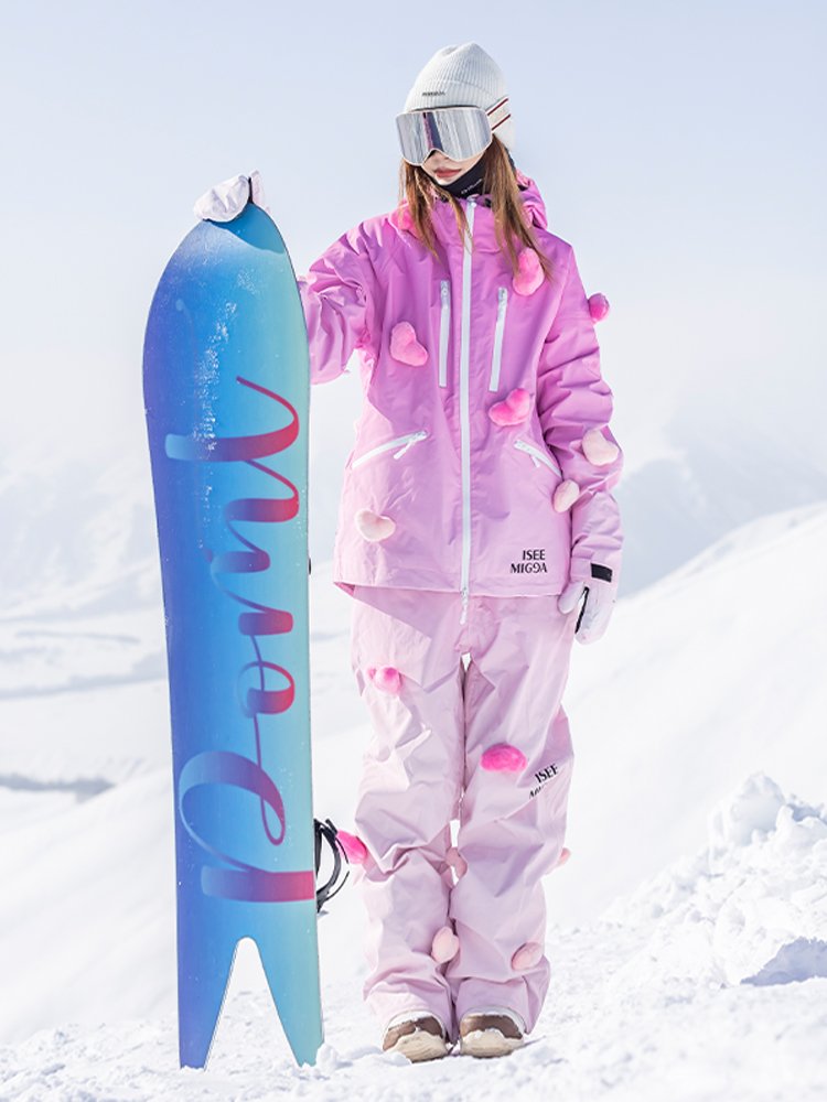 ISEEMIGGA SKI SUIT WITH A SINGLE PAIR OF PAIRS OF MEN AND WOMEN