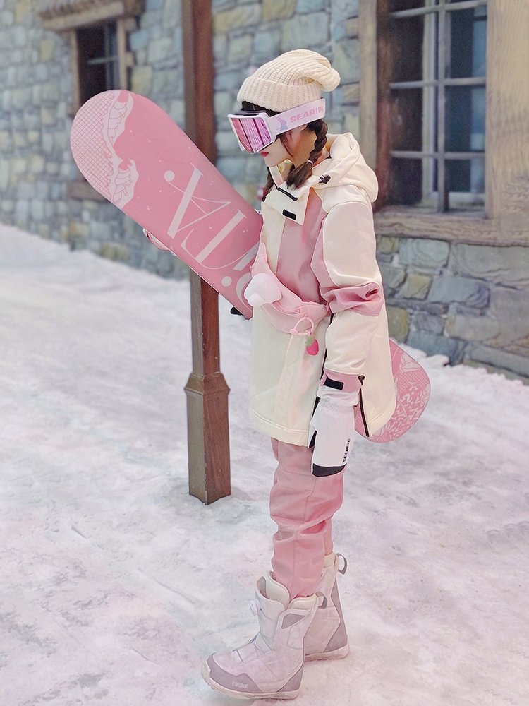 New single-skissed women with waterproof, wind-proof, air-heating sheets, double-skinned, velvet-skip pants