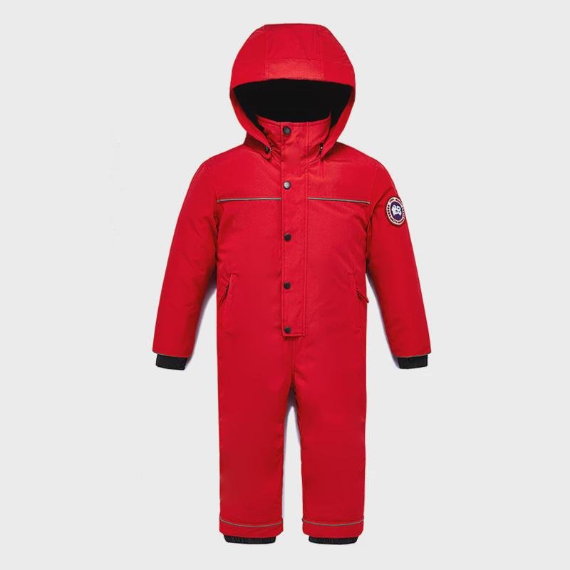 Children's skiing suit with thick wind-proof and waterproof boys and ski-skinned girls' skiing equipment