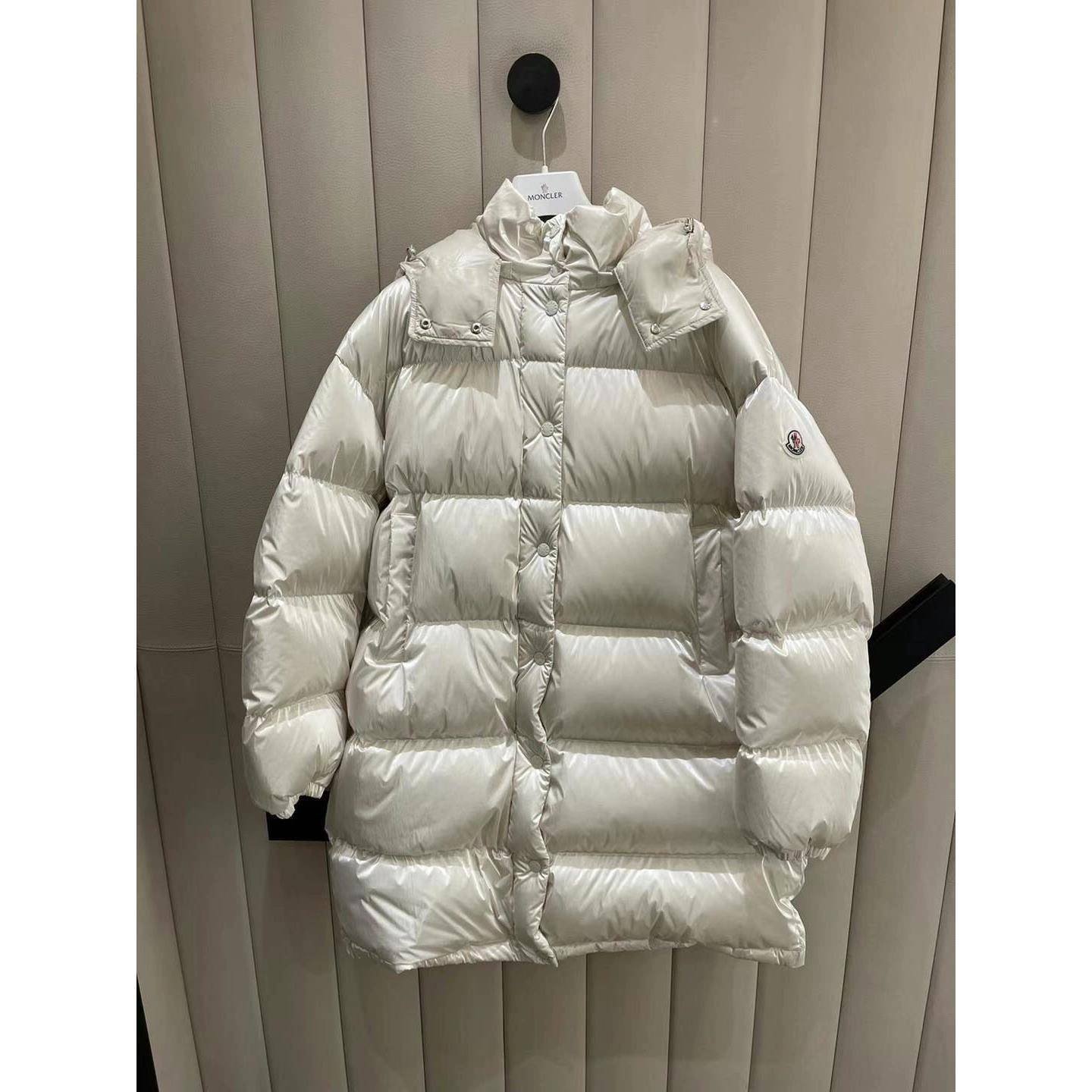 Moncler/Scrambling Gaou-scratch hoodie, long-term lady's coat